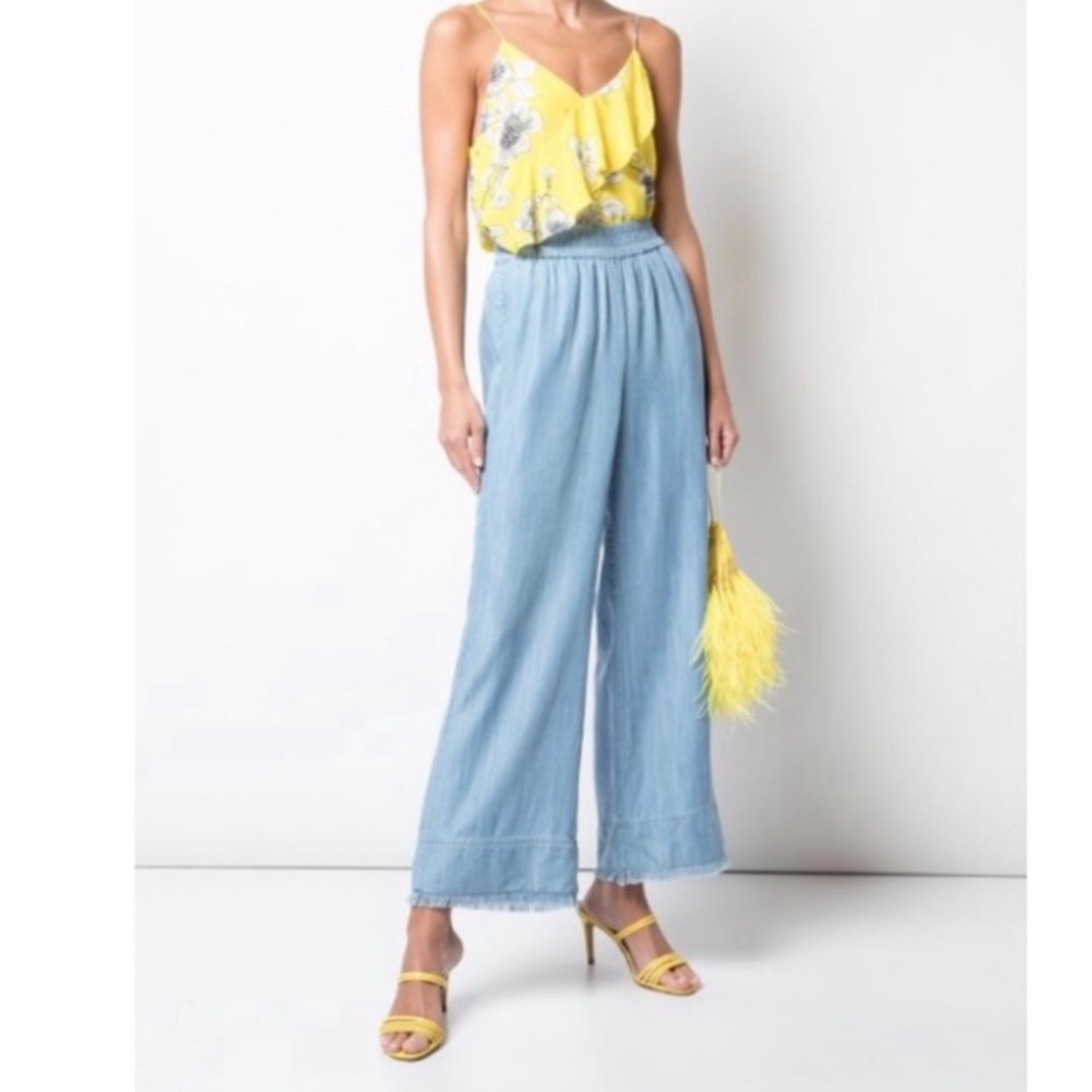 Alice And Olivia Frayed Benny Trousers Size XS